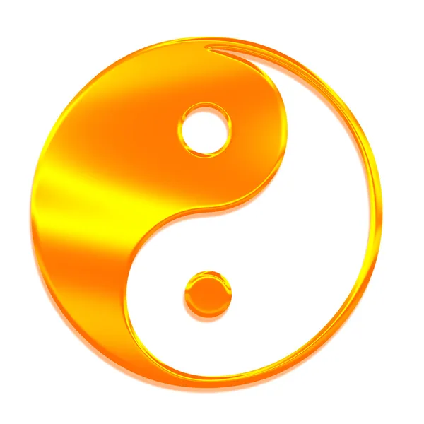 Yin-yang (tai chi), a szimbólum a gr — Stock Fotó