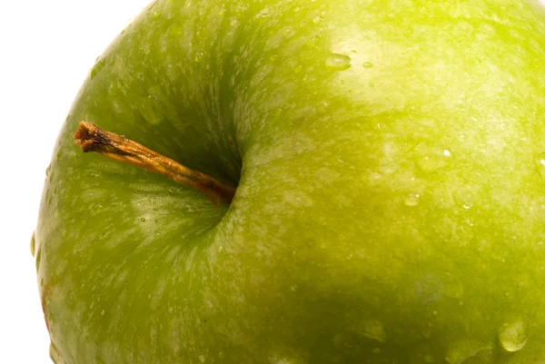 Makro zelené jablko — Stock fotografie