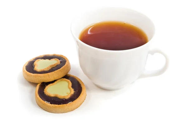 stock image Tea and some sweet bakery