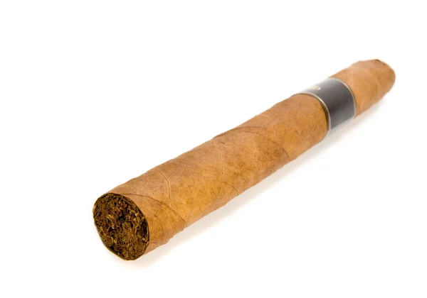Macro sigaro isolato — Foto Stock