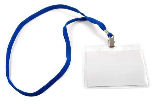 Blank business badge