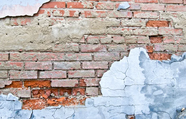Ξεπερασμένο τοίχο από τούβλα — Φωτογραφία Αρχείου
