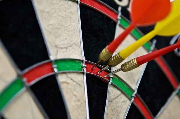 Hit point in darts — Stock Photo, Image