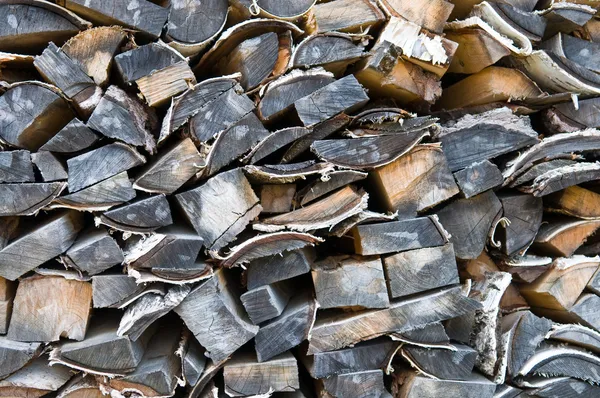 Stacked firewood — Stock Photo, Image