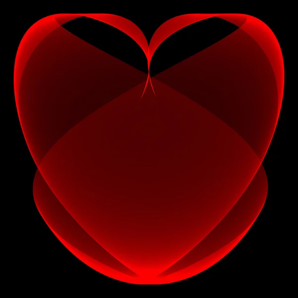 Červené srdce — Stock fotografie