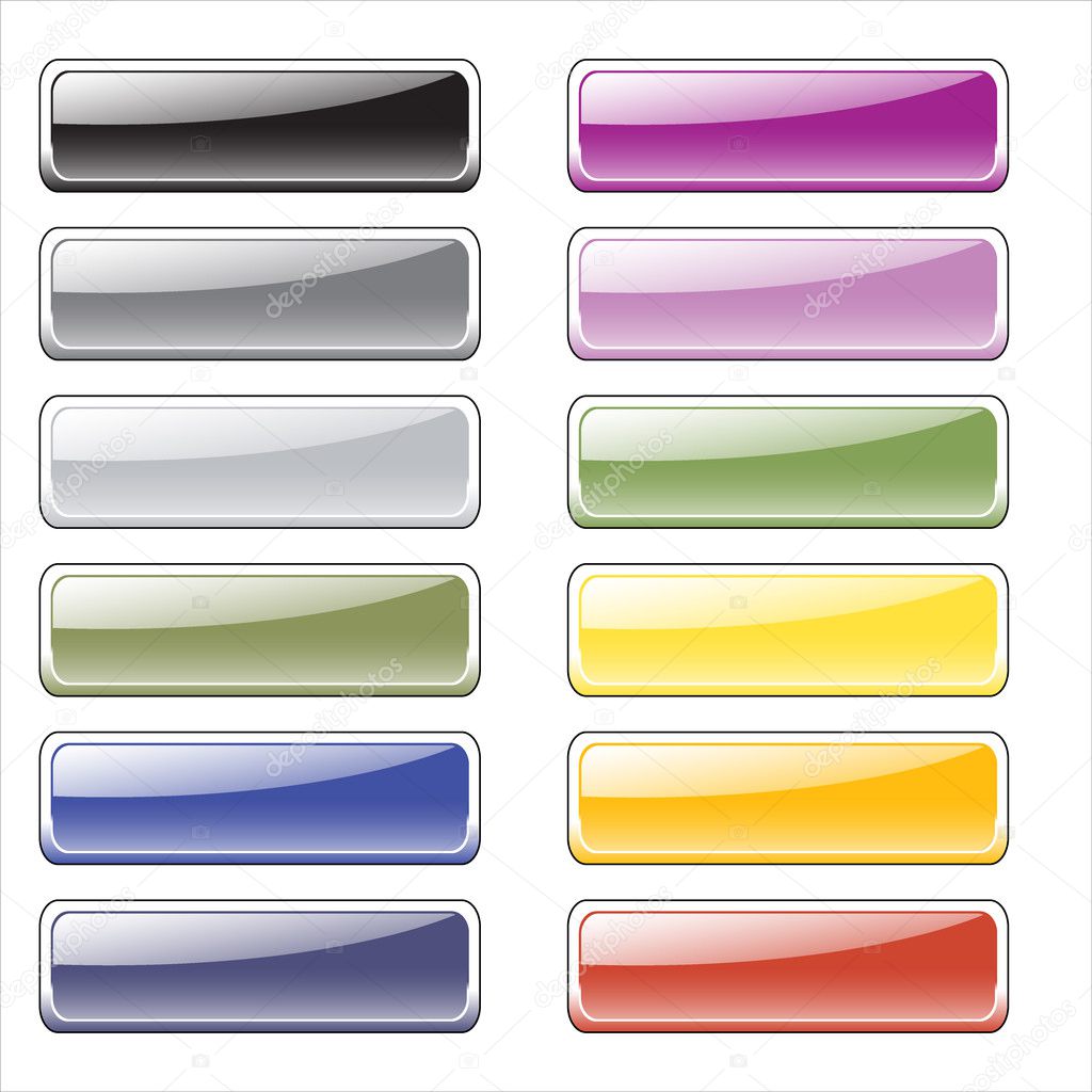 Color glossy buttons for the web
