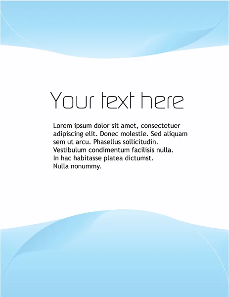 Modré pozadí s prostorem pro text. — Stockový vektor