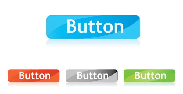 Färgade blanka knappar för webben. — Stock vektor