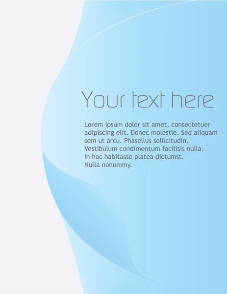Fond bleu avec espace pour le texte. — Image vectorielle