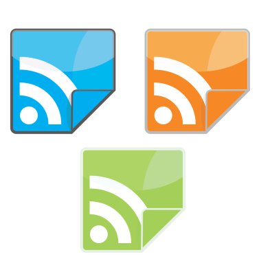 RSS icons set. clipart