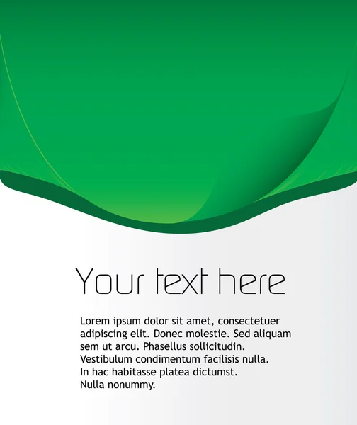 Fondo verde con espacio para texto. — Vector de stock