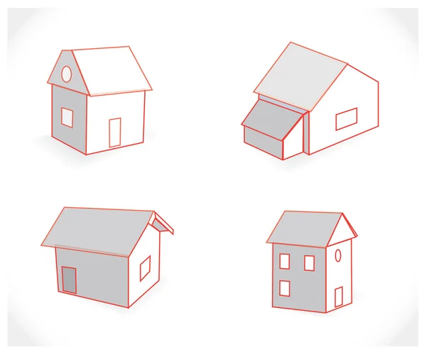 Set di icone per la casa. — Vettoriale Stock