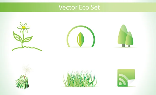 stock vector Vector set of ecology icons.