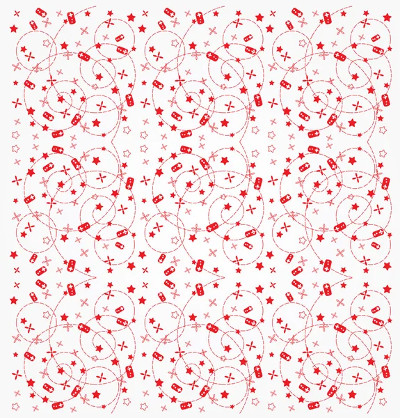 Seamless red pattern. — Stock Vector