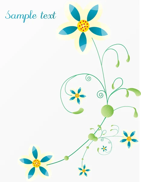 Fond d'entreprise avec élément floral . — Image vectorielle