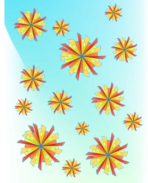 Abstract flower pattern. — Stock Vector