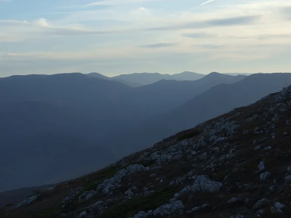 stock image Mountain nightfall