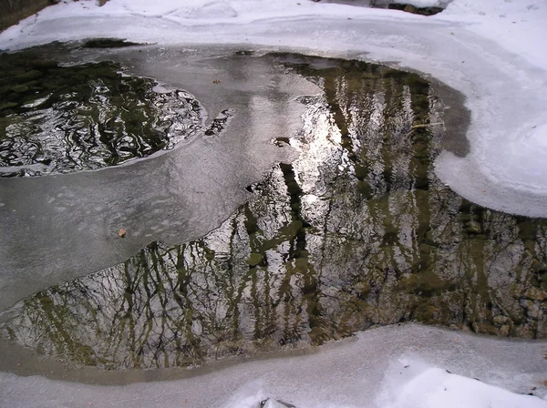 Téli patak — Stock Fotó