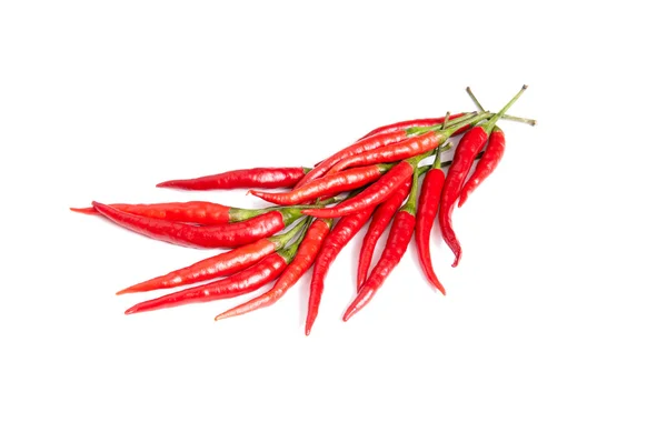 Fresh group of peppers on a white. — Stock Photo, Image
