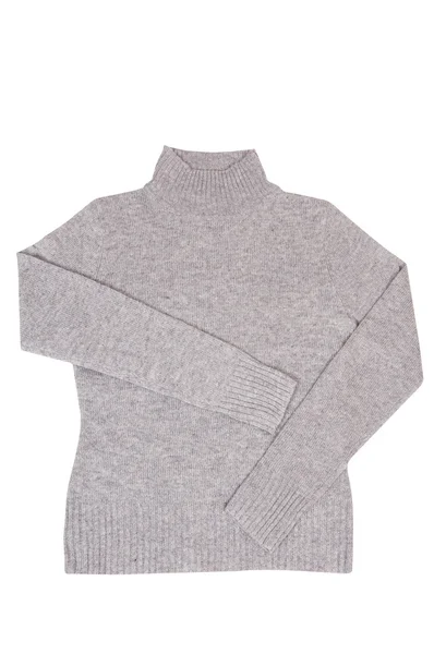 Moderner warmer Pullover auf weißem. — Stockfoto