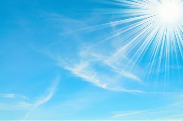 stock image Wonderful, little clouds on a blue sky