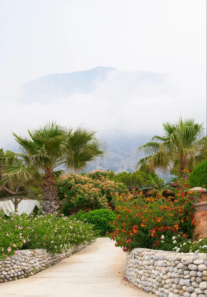 Cloudy day in resort . Turkey. — Stock Photo, Image