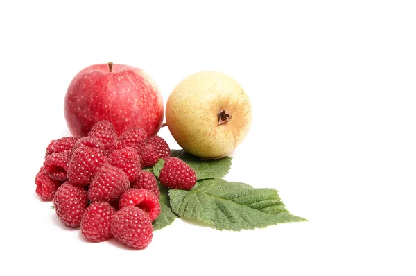 Fructe suculente de toamnă pe un alb . — Fotografie, imagine de stoc