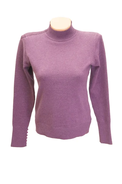 Eleganz, fliederfarbener Pullover für Frauen auf einem — Stockfoto
