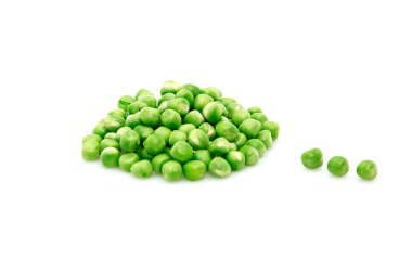 Green peas isolated on a whiteground. clipart