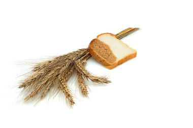 Spike and bit of bread. clipart