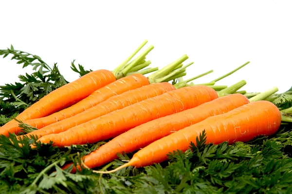 Carrots isolated on a whiteground.