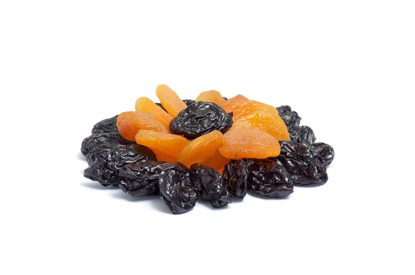 Pattern of dried apricot and prunes. — Stock Photo, Image