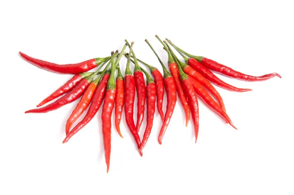Mooi, rijpe paprika's op een wit. — Stockfoto