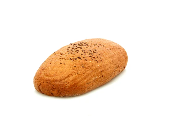 Bröd isolerad på en vit bakgrund. — Stockfoto