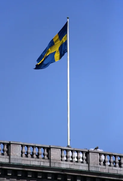 Die schwedische Flagge. — Stockfoto