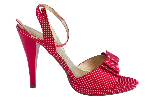 Röd sandal i ärter 3 — Stockfoto