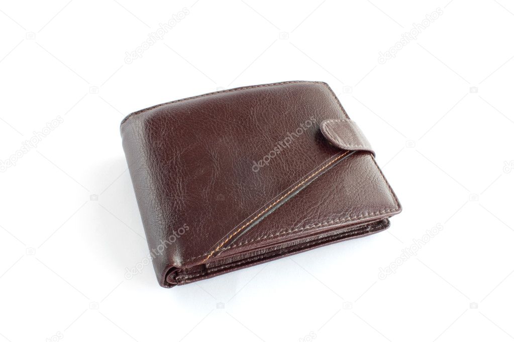 Brown leather wallet