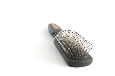 Black hairbrush 3 clipart