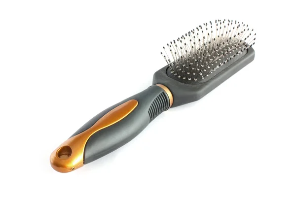 Black hairbrush 2 — Stock Photo, Image