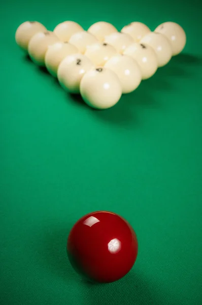 Playing billiards — Stock Photo, Image
