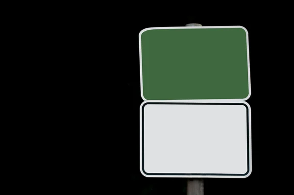 Signo en blanco y verde —  Fotos de Stock