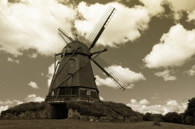 Old windmill clipart