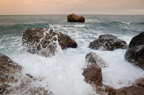 Stenen en de zee — Stockfoto