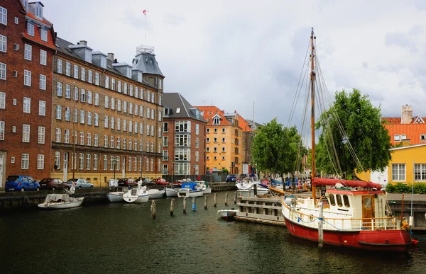 Iates em Copenhaga, Dinamarca — Fotografia de Stock