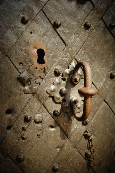Oude ijzeren deur — Stockfoto