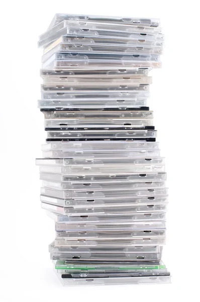Δίσκους CD και dvd στη στοίβα — Φωτογραφία Αρχείου