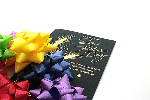 Post card and bows — Stock Photo, Image