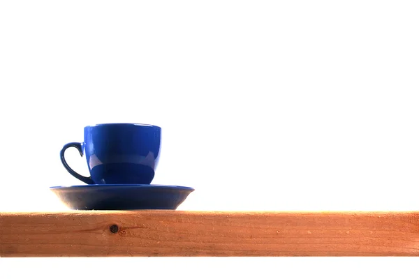Mørkeblå te kop - Stock-foto
