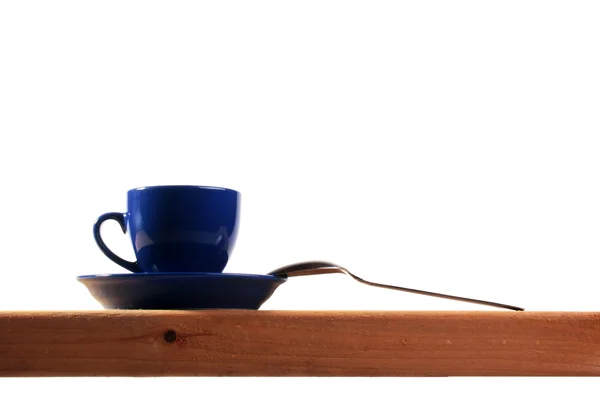 Mørkeblå te kop - Stock-foto