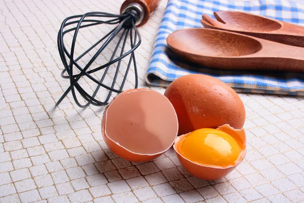 Eggs preparation — Stock Photo, Image